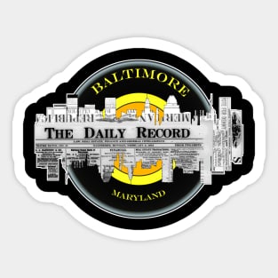 Baltimore Vintage News Skyline Sticker